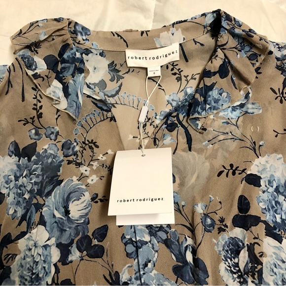 NWT Robert Rodriguez Ready To Wear Collection 2017 Floral Silk Prairie Dress - Picture 13 of 16